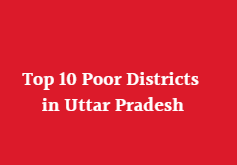 Top 10 Poor Districts in Uttar Pradesh